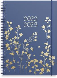 Kalender 2022-2023 Senator A5 blå med guldslinga
