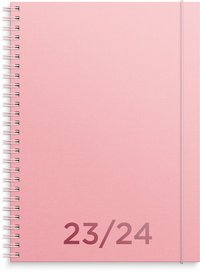 Kalender 2023-2024 Senator A5 textil rosa