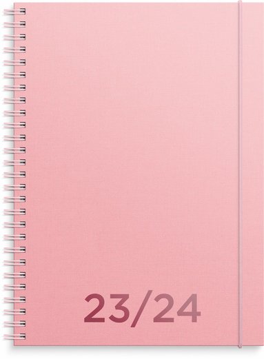 Kalender 2023-2024 Senator A5 textil rosa 1