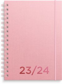 Kalender 2023-2024 Senator A6 textil rosa