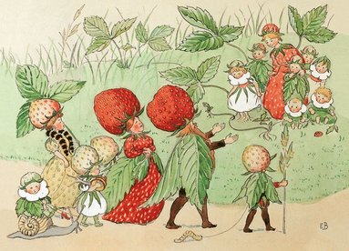 Kort Elsa Beskow - Jordgubbsfamiljen, Övrigt