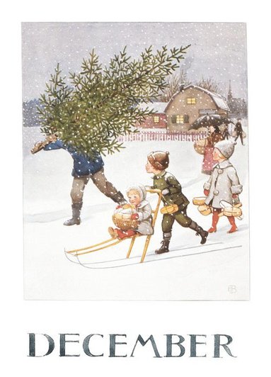 Kort Elsa Beskow : December, Övrigt
