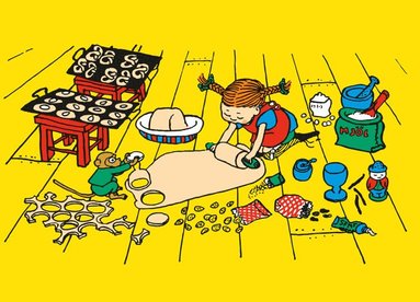 Kort Pippi Långstrump bakar, Övrigt