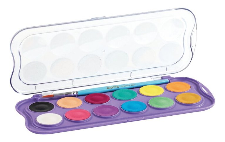 Vattenfärg Giotto Aquarelli 12 färger Candy, Övrigt