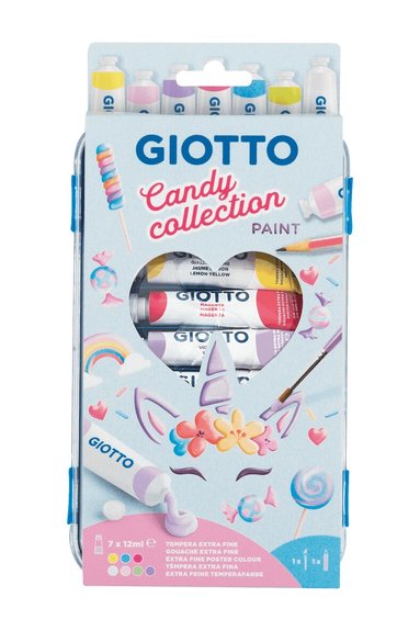 Gouachefärg Giotto 7 färger 12 ml Candy, Övrigt