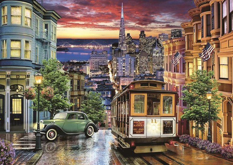 Pussel 3000 bitar San Francisco  - High Quality Collection, Övrigt