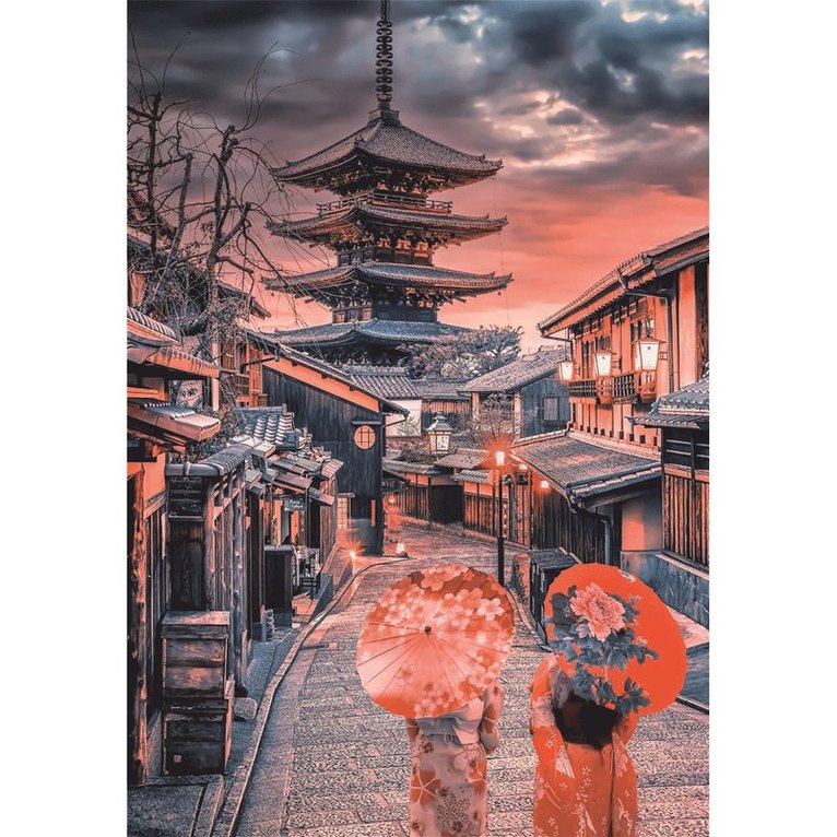 Pussel 500 bitar High Quality Collection - Evening In Kyoto, Övrigt