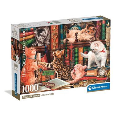 Pussel 1000 bitar Curious Whiskers - High Quality Collection, Övrigt