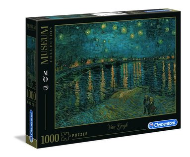 Pussel 1000 bitar Museum Collection : Van Gogh - Starry Night Over the Rhone