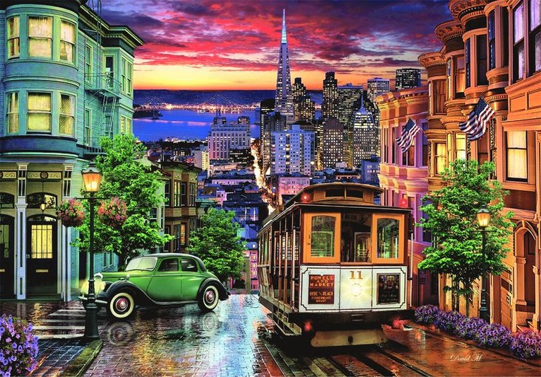 Pussel 1000 bitar San Francisco High Quality Collection, Övrigt