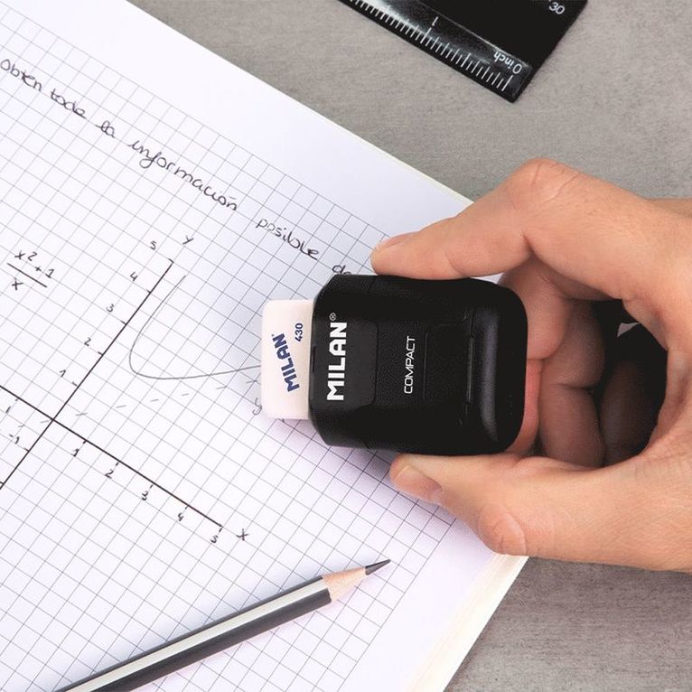 Pennvässare Milan Compact Shadow med sudd svart, Övrigt