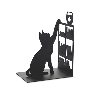 Bokstöd Fiskande Katt 1