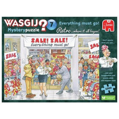 Pussel 1000 bitar Wasgij Retro Mystery 7: Everything must go