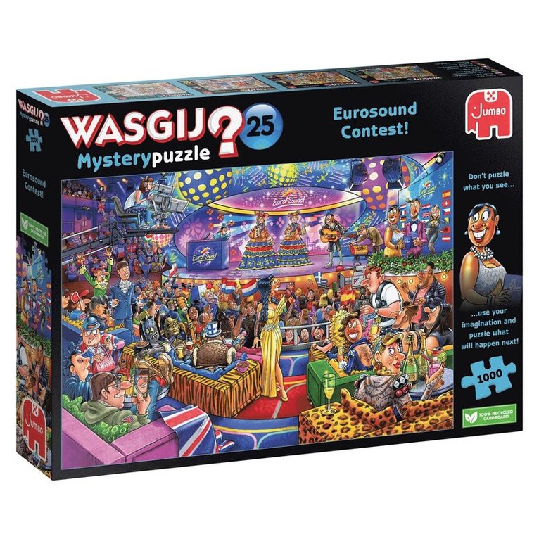 Pussel 1000 bitar Wasgij Mystery 25: Eurosong contest 1