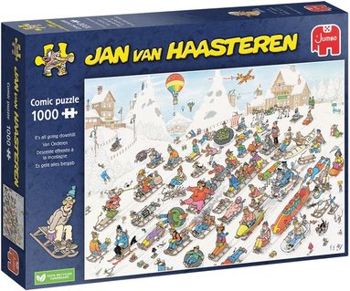 Pussel 1000 bitar Jan van Haasteren - Its All Going Downhill