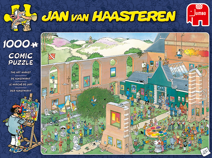 Pussel 1000 bitar Jan van Haasteren The Art Market 1