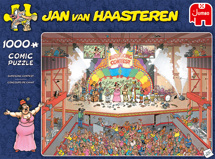 Pussel 1000 bitar Jan van Haasteren Eurosong Contest finals 1