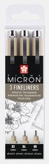 Fiberspetspenna Pigma Micron 3-pack svart, Övrigt