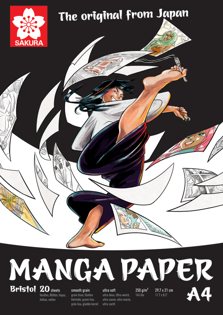 Teckningsblock A4 Sakura Manga Paper - Bristol 1