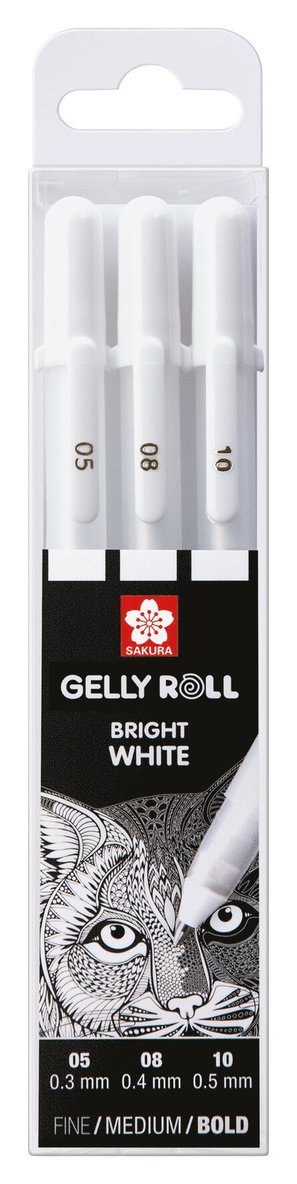 Gelpenna Gelly Roll 3-pack vit 05/08/10, Övrigt
