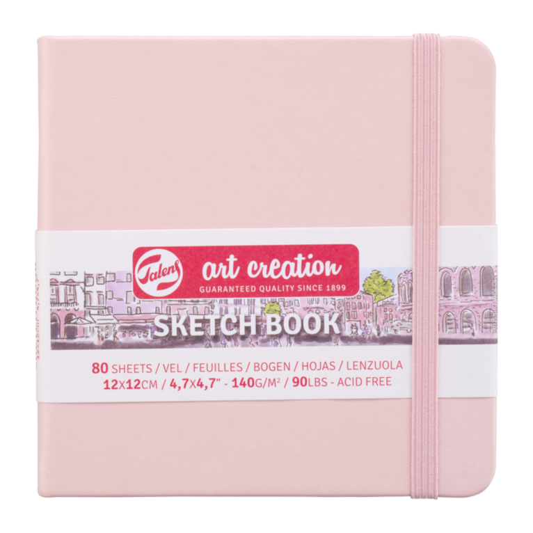 Skissbok 12x12cm Art Creation rosa