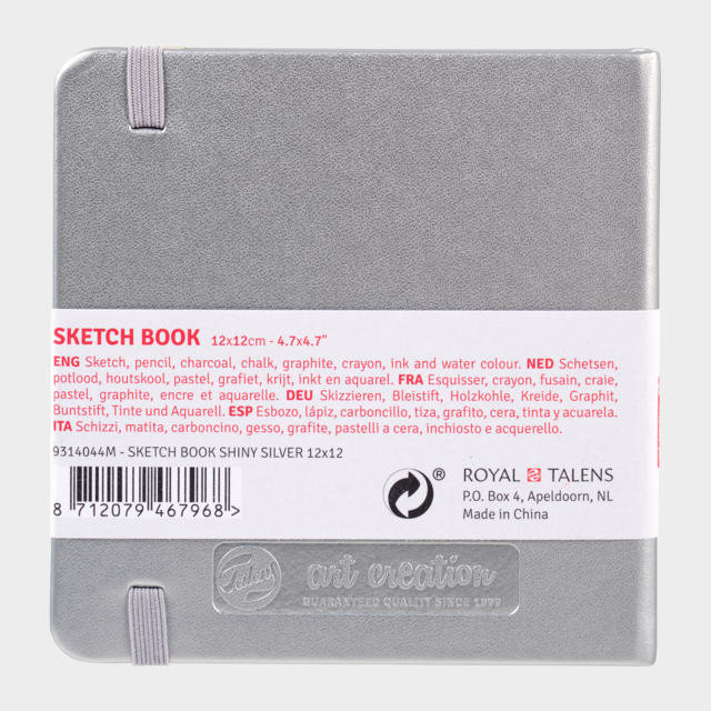 Skissbok 12x12cm Art Creation silver, Övrigt