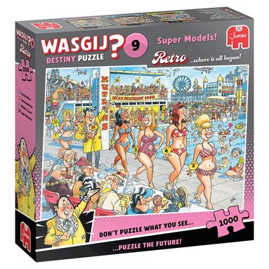 Pussel 1000 bitar Wasgij - Retro Destiny 9 Super Models!, Övrigt