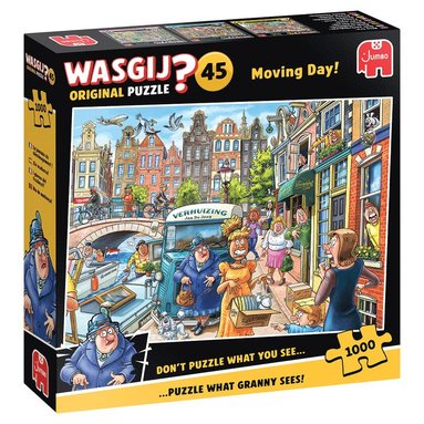 Pussel 1000 bitar Wasgij Original 45 Moving Day, Övrigt