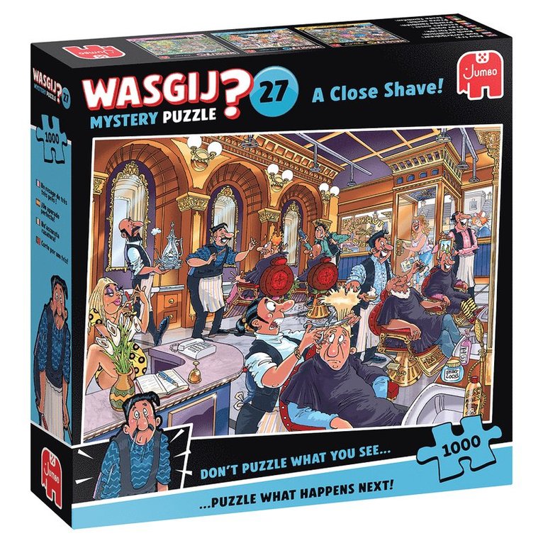 Pussel 1000 bitar Wasgij - Mystery 27 A Close Shave! 1