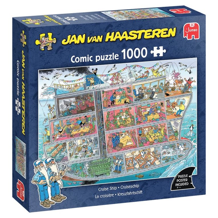 Pussel 1000 bitar Jan van Haasteren - Cruise Ship, Övrigt