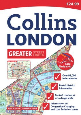Collins London Greater Street Finder: A4 Edition