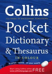 bokomslag Collins Pocket Dictionary and Thesaurus 5th Edition