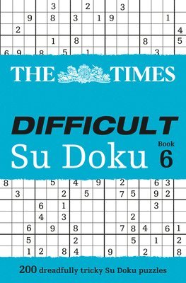 bokomslag The Times Difficult Su Doku Book 6