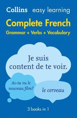 Easy Learning French Complete Grammar, Verbs and Vocabulary (3 books in 1) 1