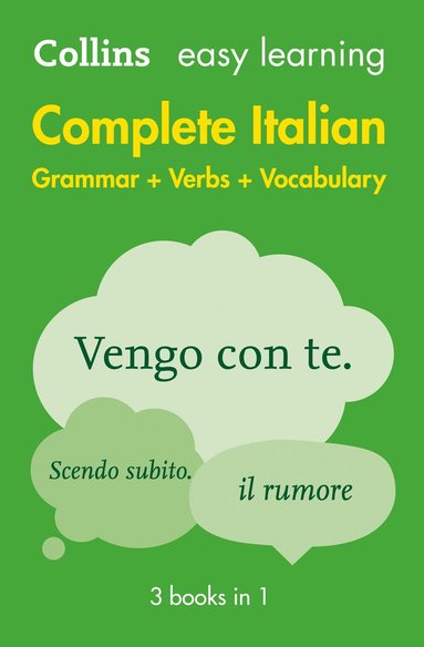 bokomslag Easy Learning Italian Complete Grammar, Verbs and Vocabulary (3 books in 1)