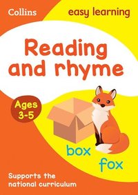 bokomslag Reading and Rhyme Ages 3-5