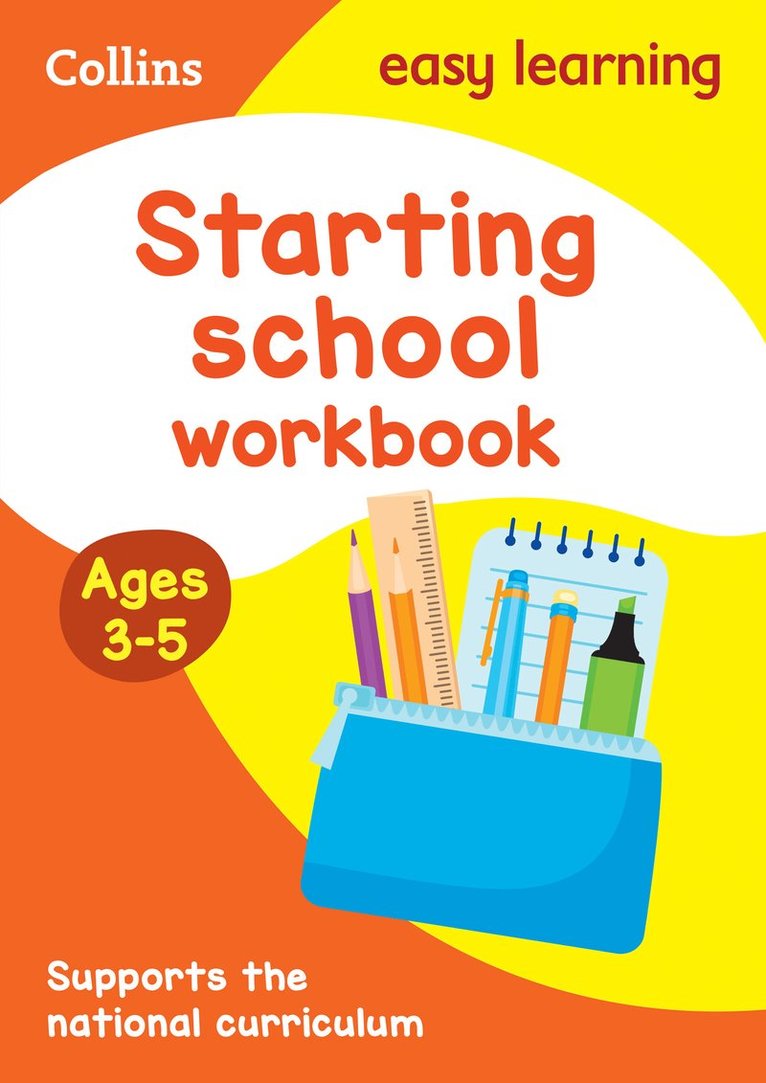 Collins Easy Learning, Collins Uk - Starting School Workbook Ages 3-5, Häftad