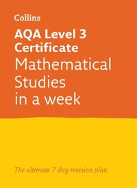 bokomslag AQA Level 3 Certificate Mathematical Studies: In a Week