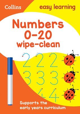 Collins Easy Learning, Harpercollins Uk - Numbers 0-20 Age 3-5 Wipe Clean Activity Book, Häftad