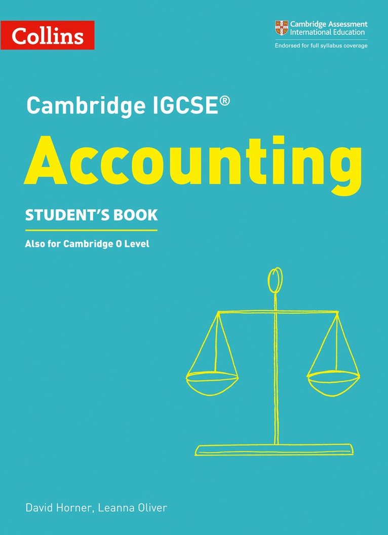 Cambridge IGCSE Accounting Student's Book 1