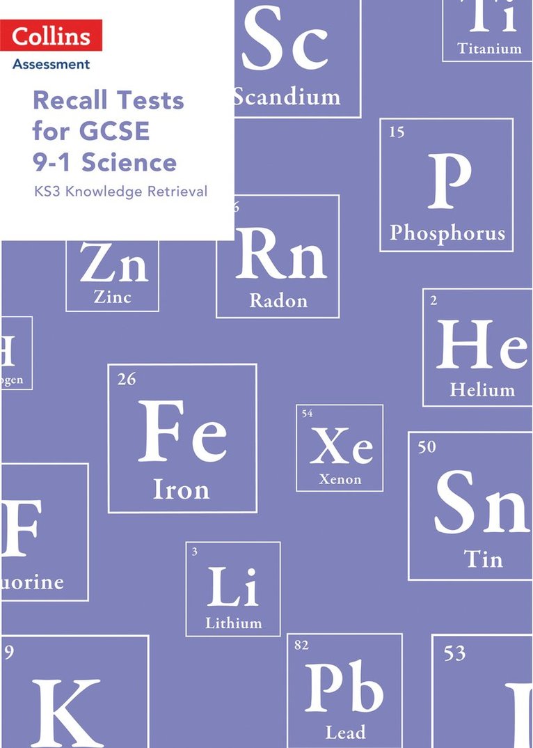 Emily Quinn - Recall Tests for GCSE 9-1 Science, Häftad