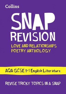 bokomslag AQA Poetry Anthology Love and Relationships Revision Guide