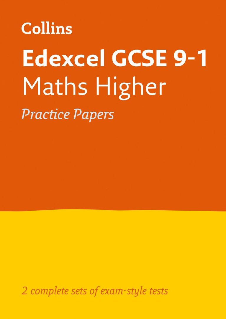 Collins GCSE, Collins Gcse - Edexcel GCSE 9-1 Maths Higher Practice Papers, Häftad