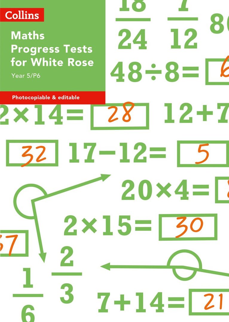 Year 5/P6 Maths Progress Tests for White Rose 1