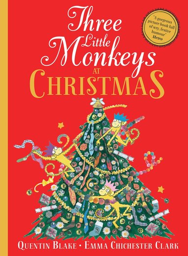 Quentin Blake - Three Little Monkeys at Christmas, Häftad