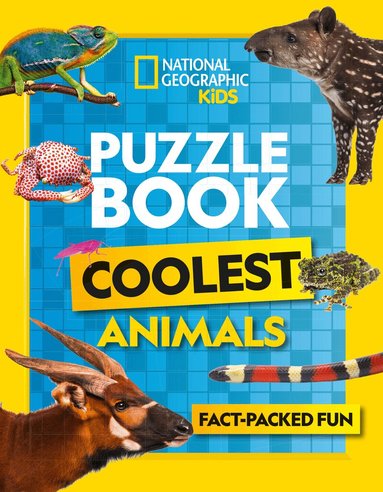 National Geographic Kids - Puzzle Book Coolest Animals, Häftad