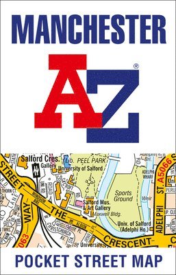 A-Z Maps - Manchester Pocket Street Map, Inbunden