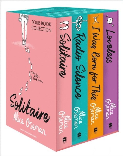 Alice Oseman Four-Book Collection Box Set (Solitaire, Radio Silence, I Was Born For This, Loveless) 1
