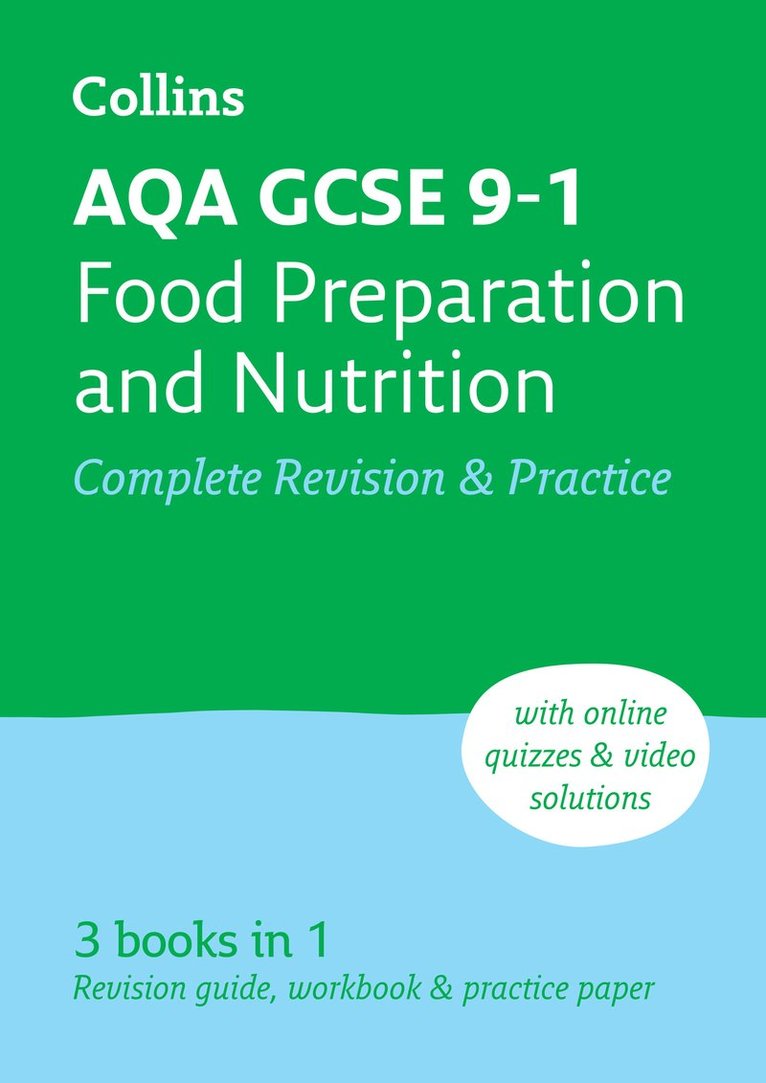 Collins GCSE, Fiona Balding, Kath Callaghan, Suzanne Gray, Barbara Monks, Barbara Rathmill - AQA GCSE 9-1 Food Preparation & Nutrition Complete Revision & Practice, Häftad