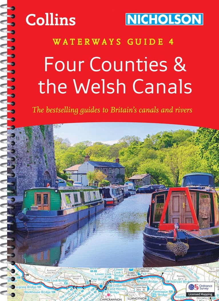 Nicholson Waterways Guides - Four Counties and the Welsh Canals (4), Häftad